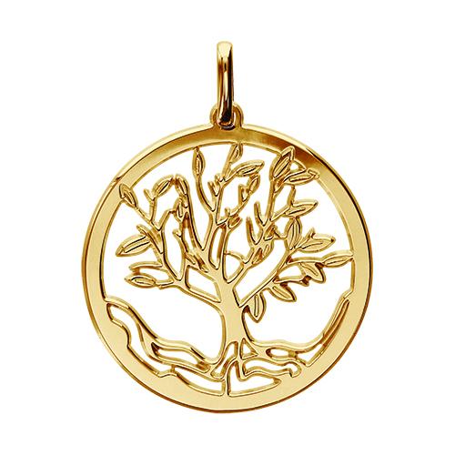 Pendentif Plaqué Or Arbre de Vie