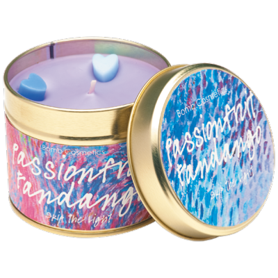 Bougie Parfumée Pot en Fer Passionfruit Fandango Bomb Cosmetics