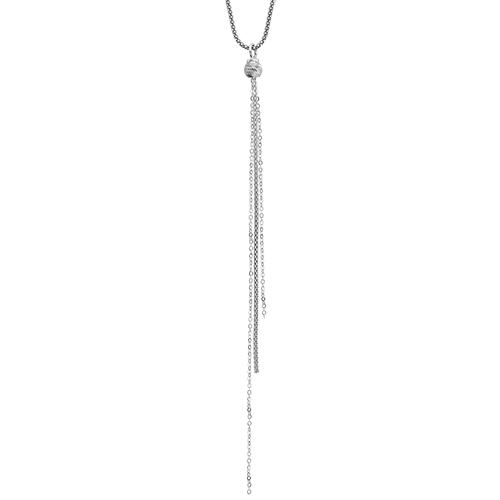 Collier Argent 925 Pendentif Triple Chaines Extra Longues