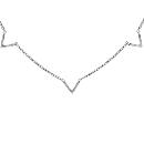 Collier Argent 925 5 Motif V