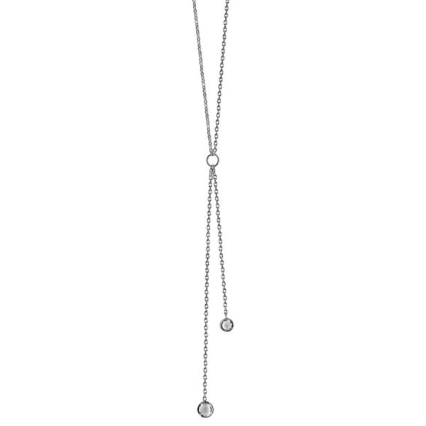 Collier Argent 925 Forme Y et Boules 