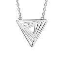 Collier Argent 925 Triangle Ajouré