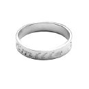 Bague Alliance Argent 925 Ruban 4 mm