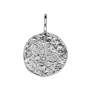 Pendentif Argent 925 Martelé Zodiaque Capricorne