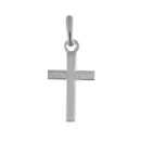 Pendentif Acier 316 L Religieux Croix Plate Taille Petite