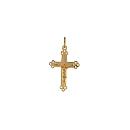 Pendentif Plaqué Or Religieux Croix Fantaisie avec Christ