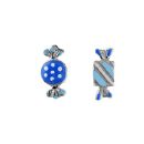 Boucles d'oreille Argent 925 Enfant Bonbon Bleu