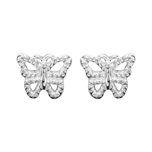 Boucles d'oreilles Argent 925 Papillon