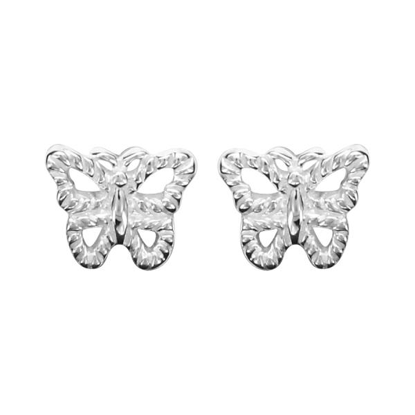 Boucles d'oreilles Argent 925 Papillon