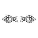 Boucles d'oreilles Argent 925 Poisson avec Zirconium Serti