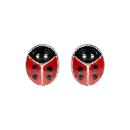 Boucles d'Oreilles Argent 925 Coccinelle