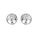 Boucles d'oreilles Argent 925 Arbre de Vie Ajouré 