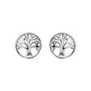 Boucles d'oreilles Argent 925 Arbre de Vie Ajouré 