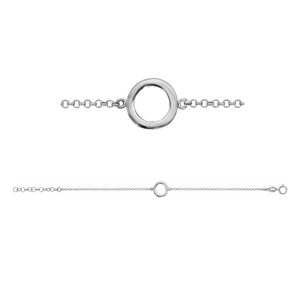 Bracelet Argent 925 Cercle Evidé