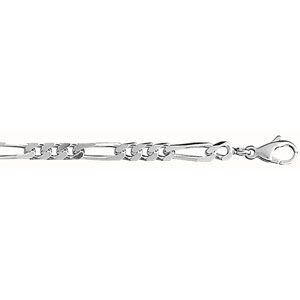 Bracelet Argent 925 Maille Figaro 1+3 4 mm