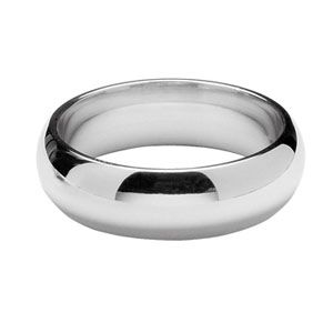 Bague Alliance Argent 925 Demi-Jonc 7 mm