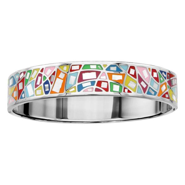 Bracelet Acier 316 L avec Nacre Multi-Couleur