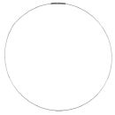 Cordon Acier 316 L Fil Rigide Fermoir Tube 40 cm