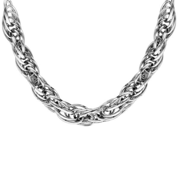 Collier Acier 316 L Mailles Entrelacées