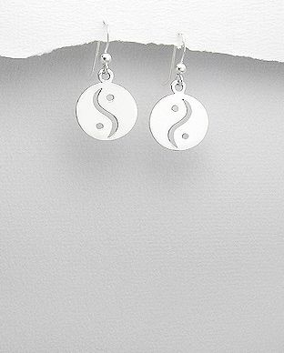 Boucles d'oreilles Argent 925 Peace Ajouré