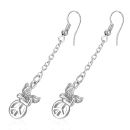 Boucles d'oreilles Acier 316 L Ange + Peace