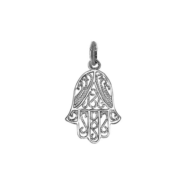 Pendentif Argent 925 Religieux Petite Main de Fatma