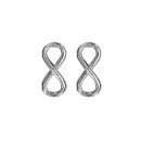 Boucles d'oreilles Argent 925 Symbole Infini 