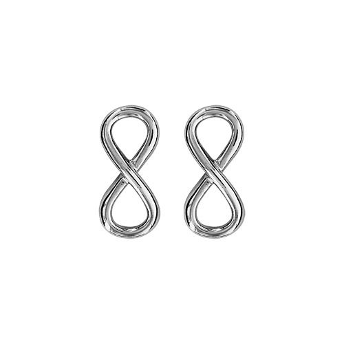 Boucles d'oreilles Argent 925 Symbole Infini 