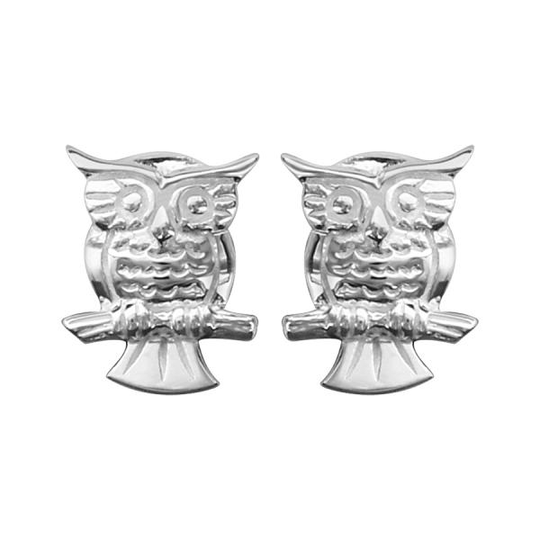 Boucles d'oreilles Argent 925 Chouette