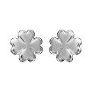 Boucles d'oreilles Argent 925 Trèfle 4 Feuilles