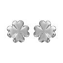 Boucles d'oreilles Argent 925 Trèfle 4 Feuilles