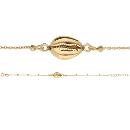 Bracelet Argent 925 et Dorure Jaune Coquillage 