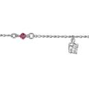 Bracelet Argent 925 Enfant et Zirconium Rose Chat