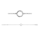 Bracelet Argent 925 Cercle Evidé