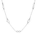 Collier Argent 925 Coeurs et Infinis