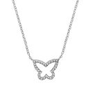 Collier Argent 925 et Zirconium Papillon