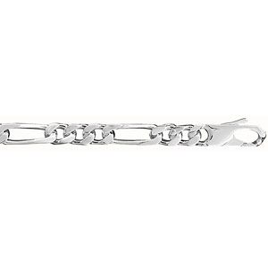 Bracelet Argent 925 Maille Figaro 1+3 6 mm