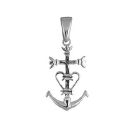 Pendentif Argent 925 Croix Camarguaise