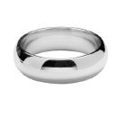 Bague Alliance Argent 925 Demi-Jonc 7 mm