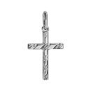 Pendentif Argent 925 Croix Diamanté 20 mm