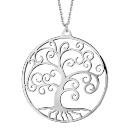 Collier Acier 316 L Gros Pendentif Arbre de Vie