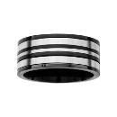 Bague Acier 316 L Anti-Stress Rainures