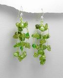 Boucles d'oreilles Argent 925 et Peridot