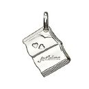 Pendentif Argent 925 Livre Message Je t'aime