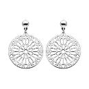 Boucles d'oreilles Argent 925 Rosace