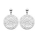 Boucles d'oreilles Argent 925 Rosace