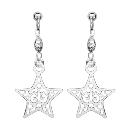 Boucles d'oreilles Argent 925 Etoile Filigranée