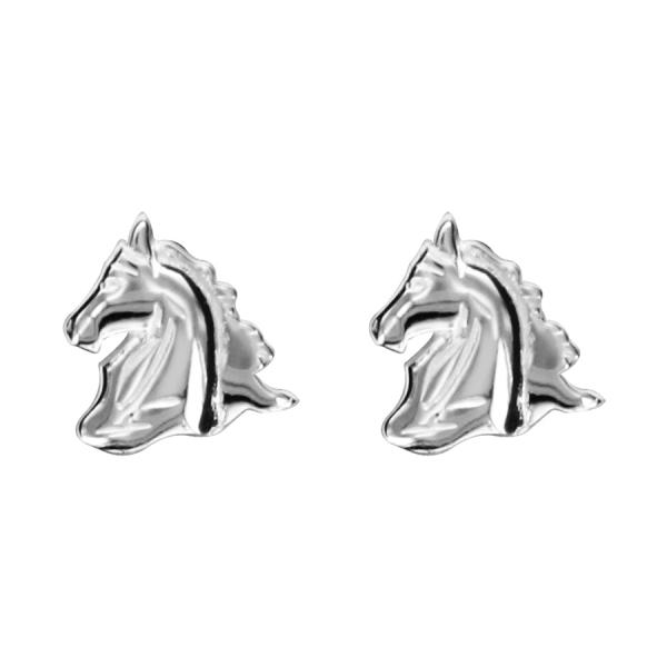 Boucles d'oreilles Argent 925 Tête de Cheval