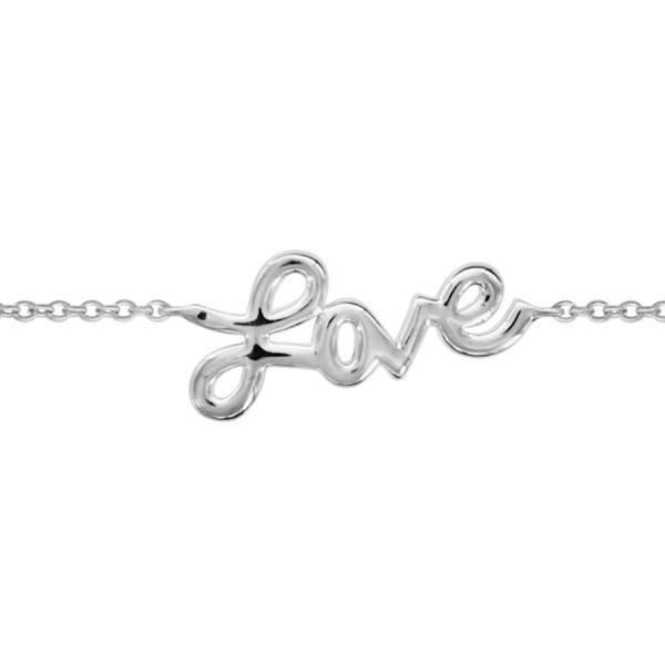 Bracelet Argent 925 Love Lisse