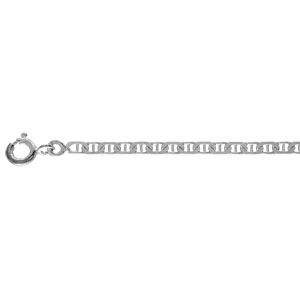 Bracelet Argent 925 Maille Marine Plate 2 mm